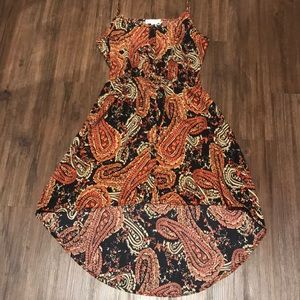 High low pattern dress